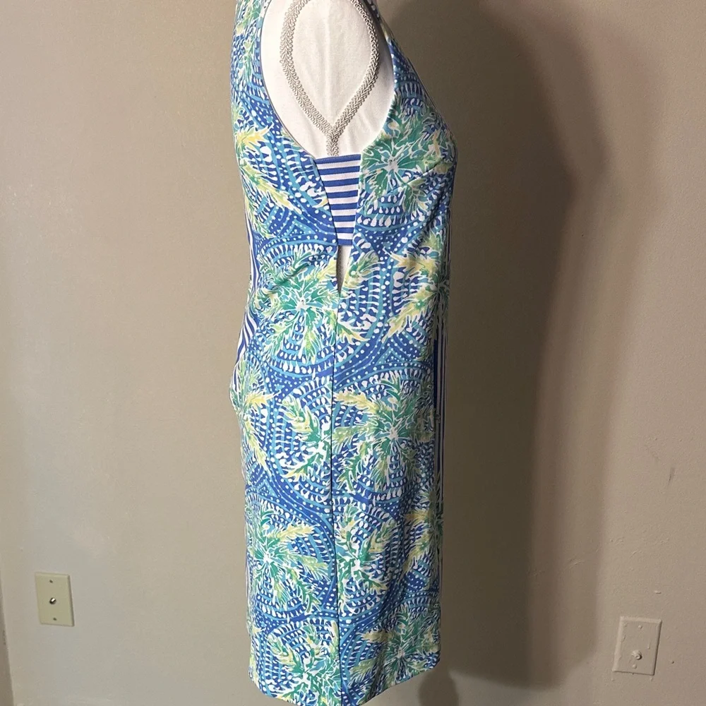 Lilly Pulitzer Blue and Green Midi Dress - Picture 5 of 11